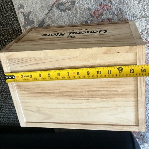 NWT wood box. “General store” - Picture 4 of 7
